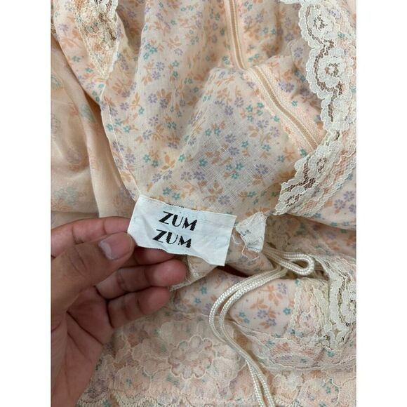 Vintage 60s 70s Zum Zum peasant prairie floral maxi dress - Picture 6 of 8